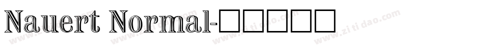 Nauert Normal字体转换